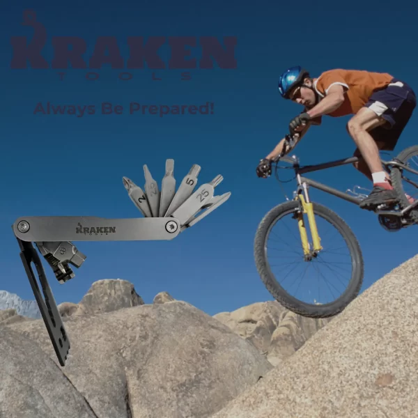 Kraken Tools 17-in-1 Stainless Steel Bicycle Multi-Tool - Image 9